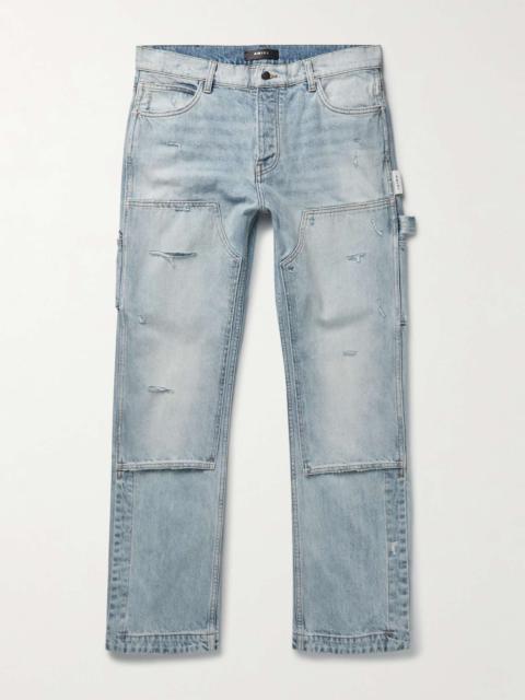 Carpenter Straight-Leg Paneled Distressed Jeans