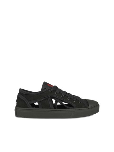 Vivienne Westwood cut-out canvas sneakers