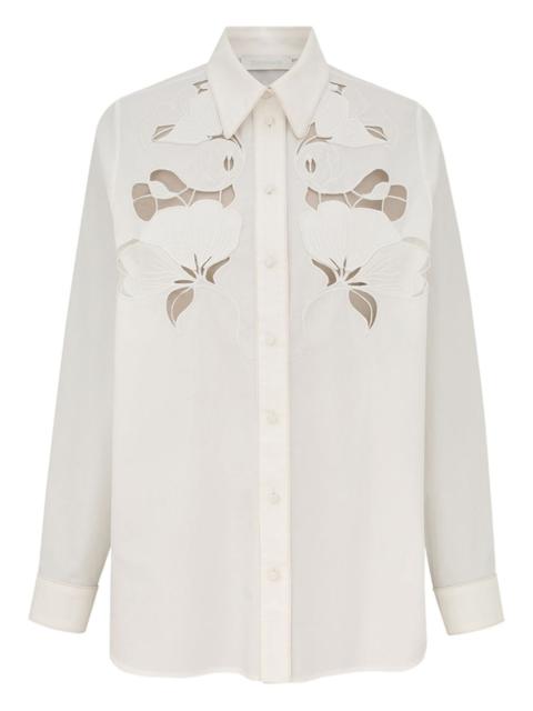 Zimmermann flower-embroidered shirt