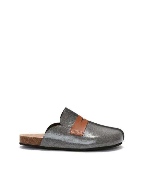 JW Anderson laminated felt loafers