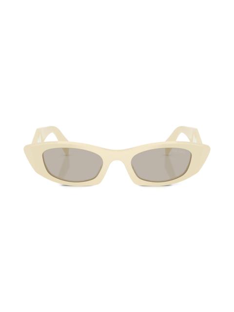 Prada Women's 52MM Oval Sunglasses - Light Brown