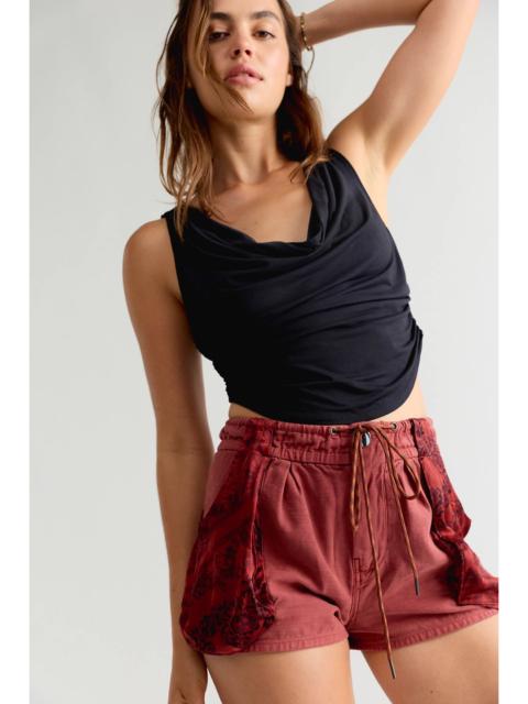 FREE PEOPLE Sabrina Pull-On Scarf Shorts