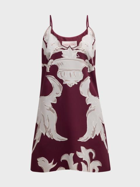 Valentino Baroque Sleeveless Mini Dress