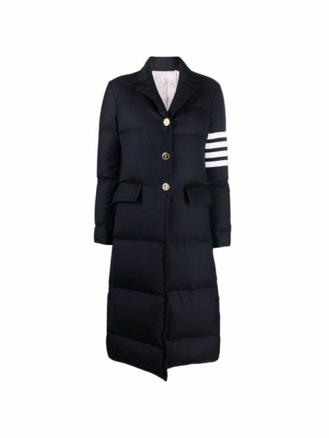 Thom Browne down-feather 4-Bar overcoat