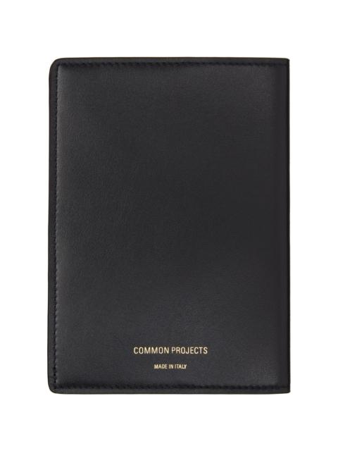 Common Projects Black Folio Passport Holder