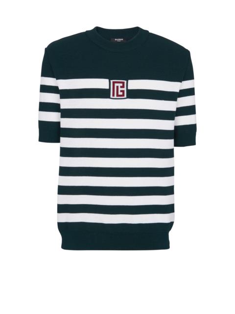 Balmain PB striped T-Shirt
