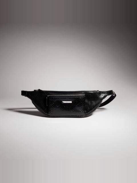 GUCCI Flatpack python small belt bag