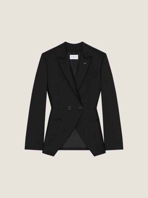 Givenchy SLASHED DOUBLE-BREASTED JACKET IN WOOL AND MOHAIR