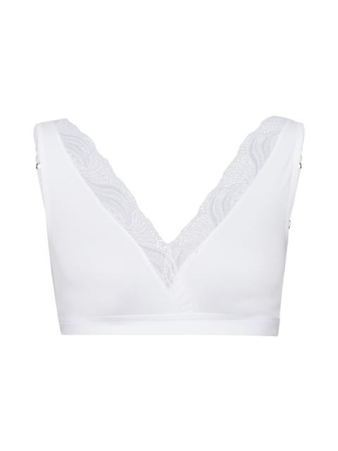 HANRO Cotton Delight Lace Trim Cotton Soft Cup Bra
