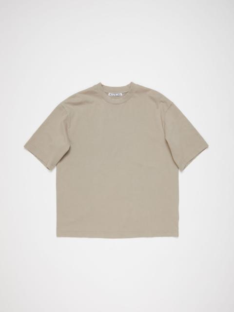 Crew neck t-shirt - Relaxed fit - Concrete grey