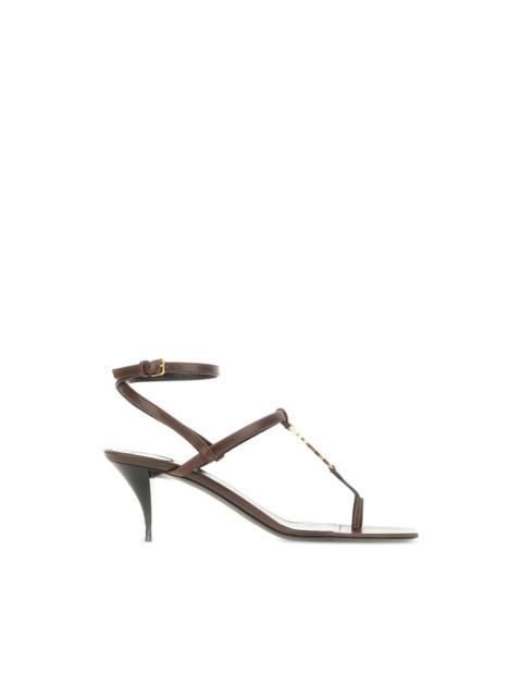 SAINT LAURENT logo-detail heeled sandals