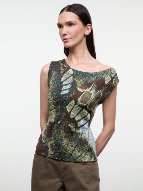STAUD STAUD VERONICA TOP BUTTERFLY MOSS