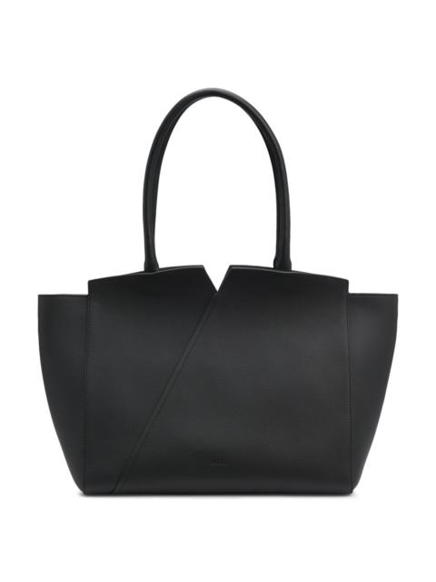 BOSS BOSS REVERS TOTE BAG IN LEATHER WITH BELT DETAIL
