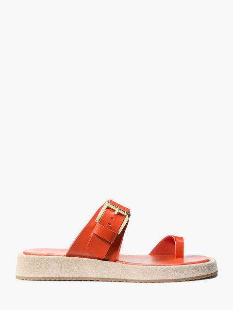 MICHAEL KORS Selah Leather Slide Sandal
