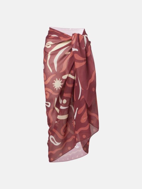 CALA de la CRUZ Luana printed beach cover-up