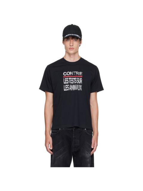 VETEMENTS Black 'Contre' T-shirt