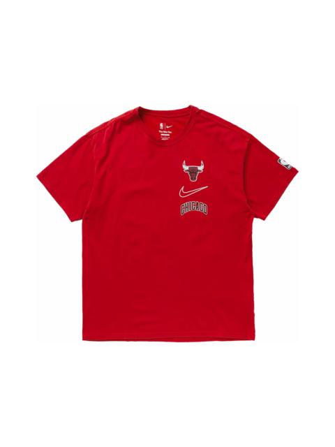 Nike NBA Chicago Bulls Courtside City Edition Loose Fit T-shirt Red