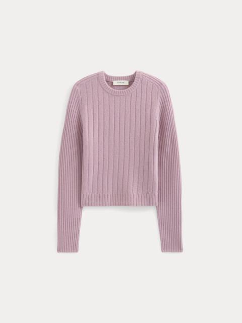 EVERLANE MIX RIBBED CREW IN CASHMERE