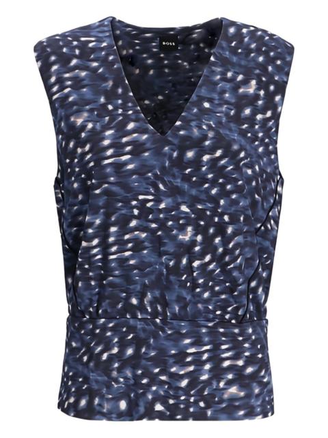 BOSS V-neck printed top