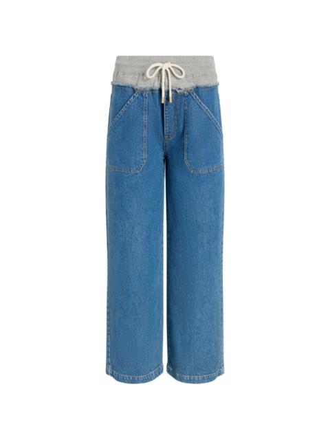 Cinq à Sept Serena drawstring wide-leg jeans