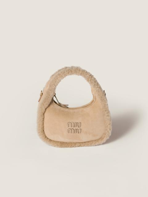 Miu Miu Wander shearling bag