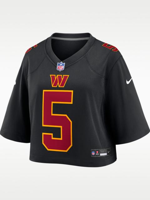 Nike Jayden Daniels Washington Commanders Women's Nike NFL Cropped Tundra Game Jersey