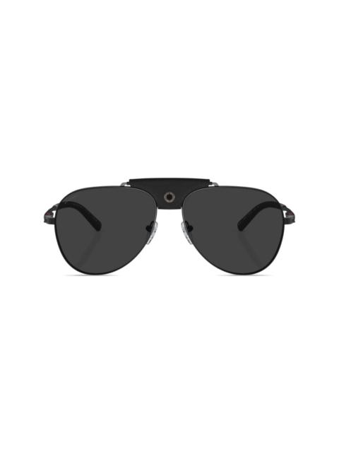 pilot-frame tinted-lenses sunglasses