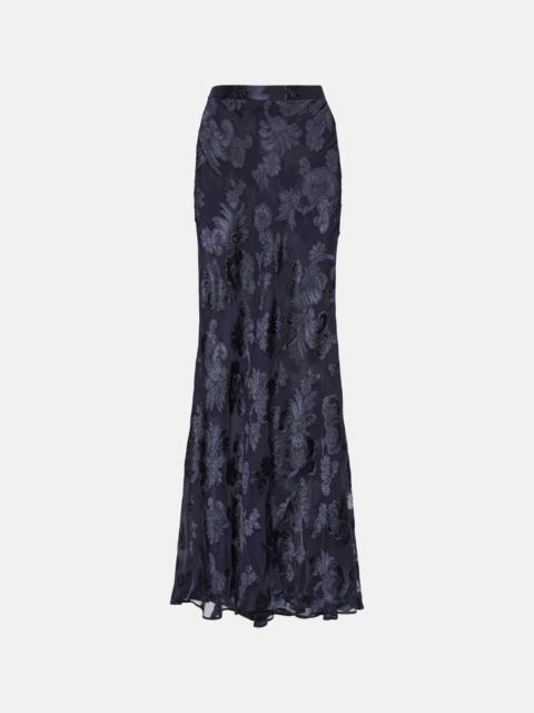 Etro Floral embroidered maxi skirt