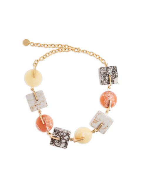 Cult Gaia Laguna stone-gold necklace