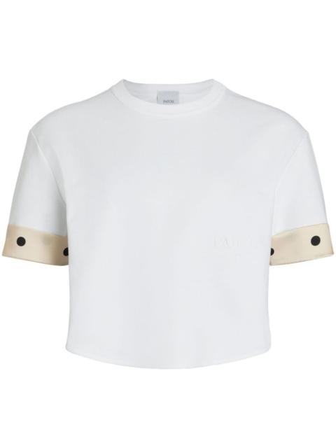 PATOU organic-cotton cropped T-shirt