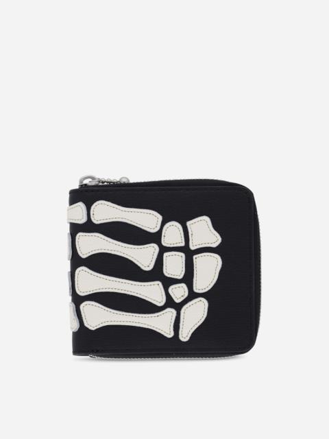 Kapital Thumb Up Bone Band Zip Wallet Black