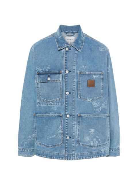 Stamp denim jacket