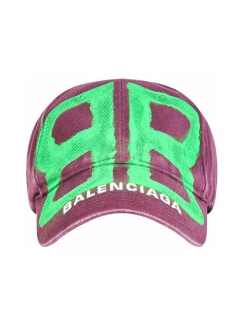 BALENCIAGA Balenciaga BB Sprayed Cap Purple/Green