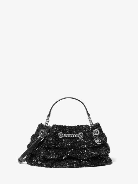 MICHAEL KORS Mina Small Sequin Embellished Convertible Pochette
