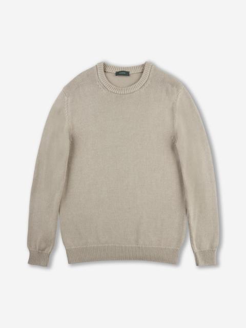 SLOWEAR Slim-fit cotton crewneck jumper