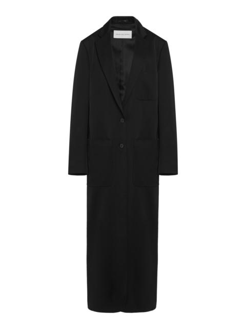 Dries Van Noten Rougie Oversized Satin Coat black