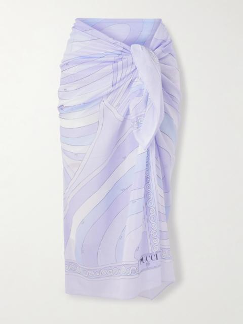 PUCCI Printed Cotton-voile Pareo