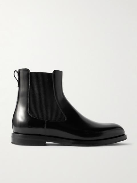 Manolo Blahnik Sempione Manny Polished-Leather Chelsea Boots