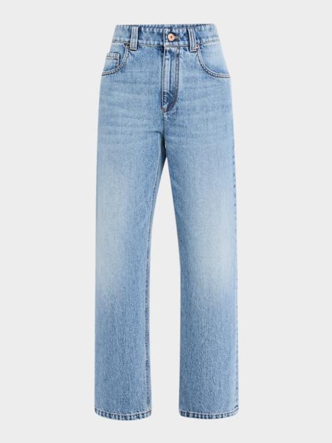 Brunello Cucinelli High-Rise Straight Jeans