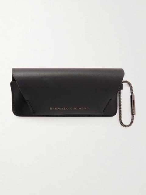 Brunello Cucinelli Leather Glasses Case