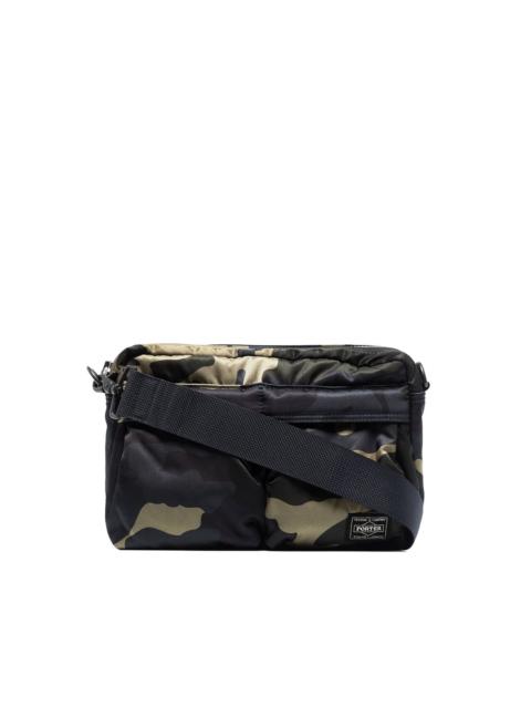 PORTER camouflage logo patch shoulder bag