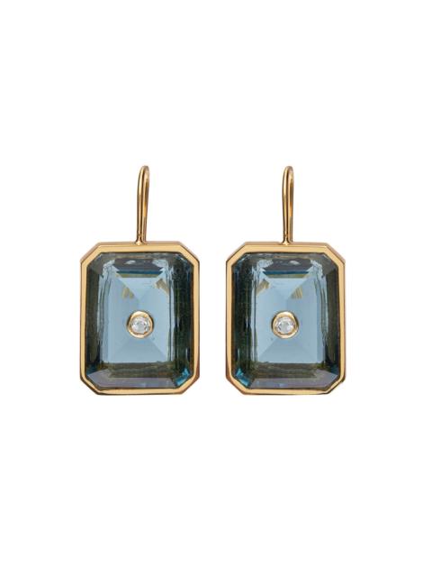 LIZZIE FORTUNATO Denim Tile Earrings