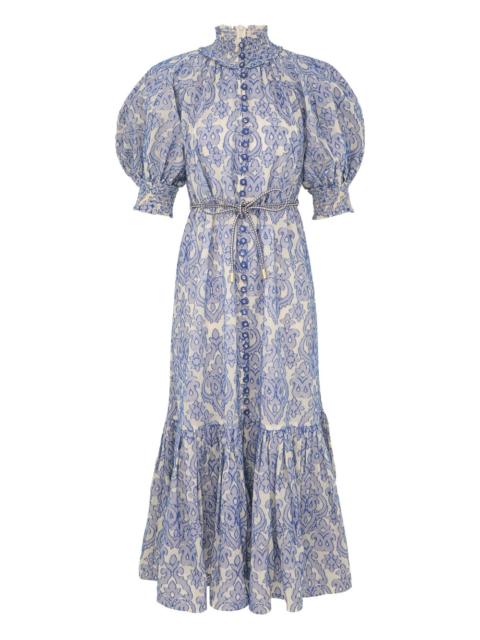 Zimmermann WYLIE LANTERN MIDI DRESS