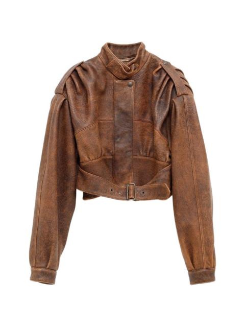 Chloé buckled leather jacket
