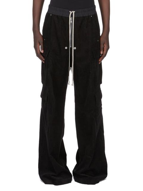 Rick Owens Black Concordians Cargobelas Cargo Pants