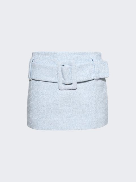 PATOU Mini Belted Skirt Skylight Blue