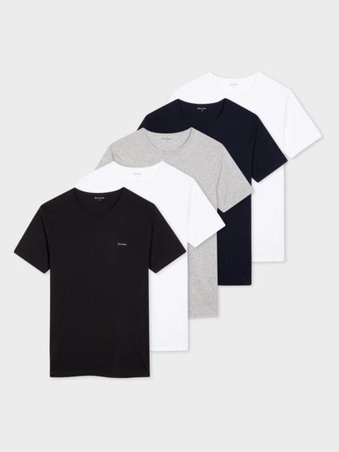 Cotton Logo Lounge T-Shirts Five Pack