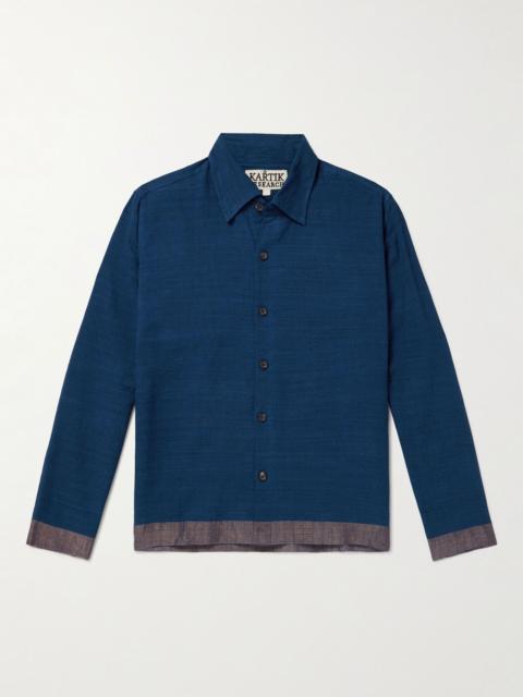 KARTIK RESEARCH Cotton-Voile Shirt Blue
