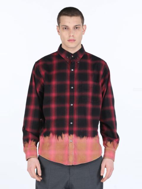 N°21 TIE-DYE CHECKED SHIRT