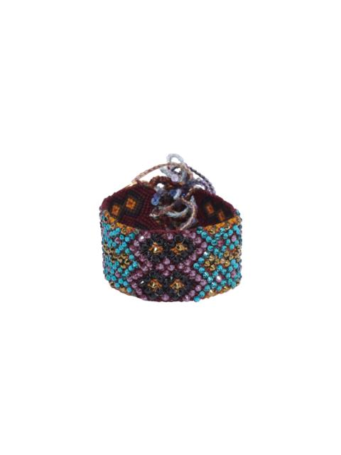 SILVIA TCHERASSI Brazalete Wayuu Doble Multicolor